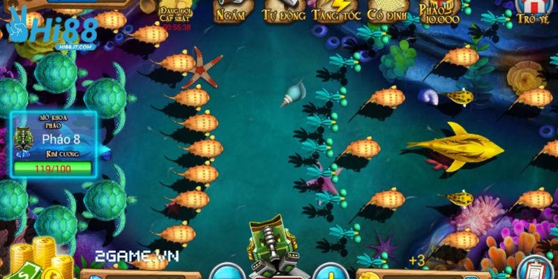 Sân chơi bắn cá đơn giản, chân thực